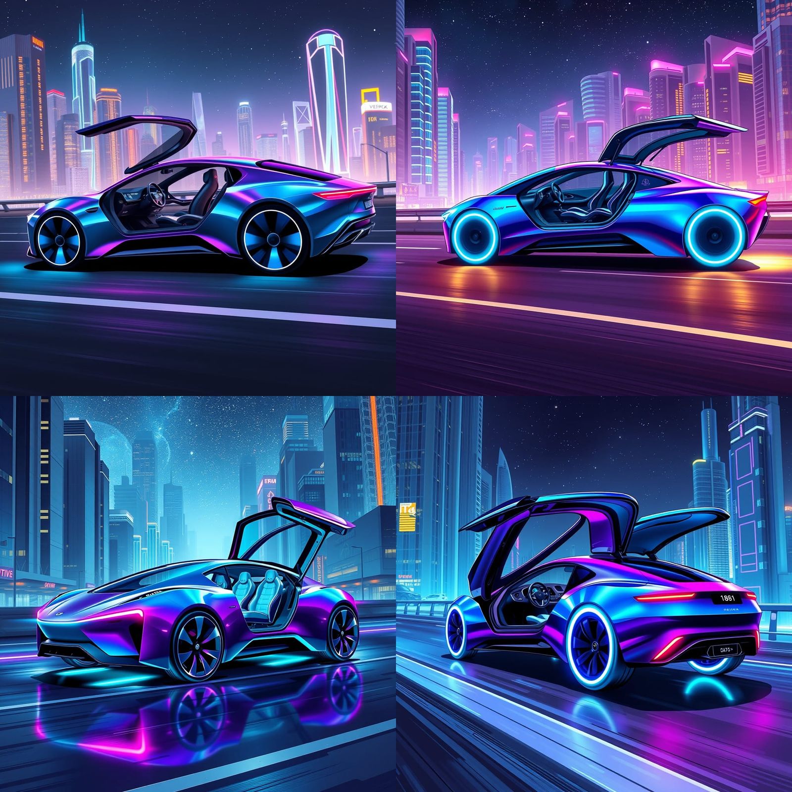 Futuristic Levitating Vehicle in Comic Book Art Style