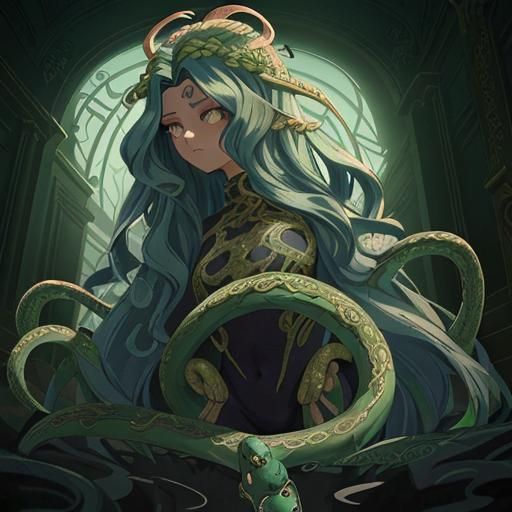 Anime Medusa - AI Generated Artwork - NightCafe Creator