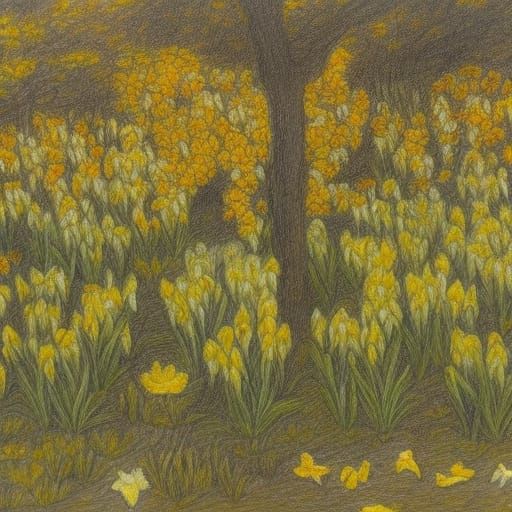 Daffodil Orchard Art