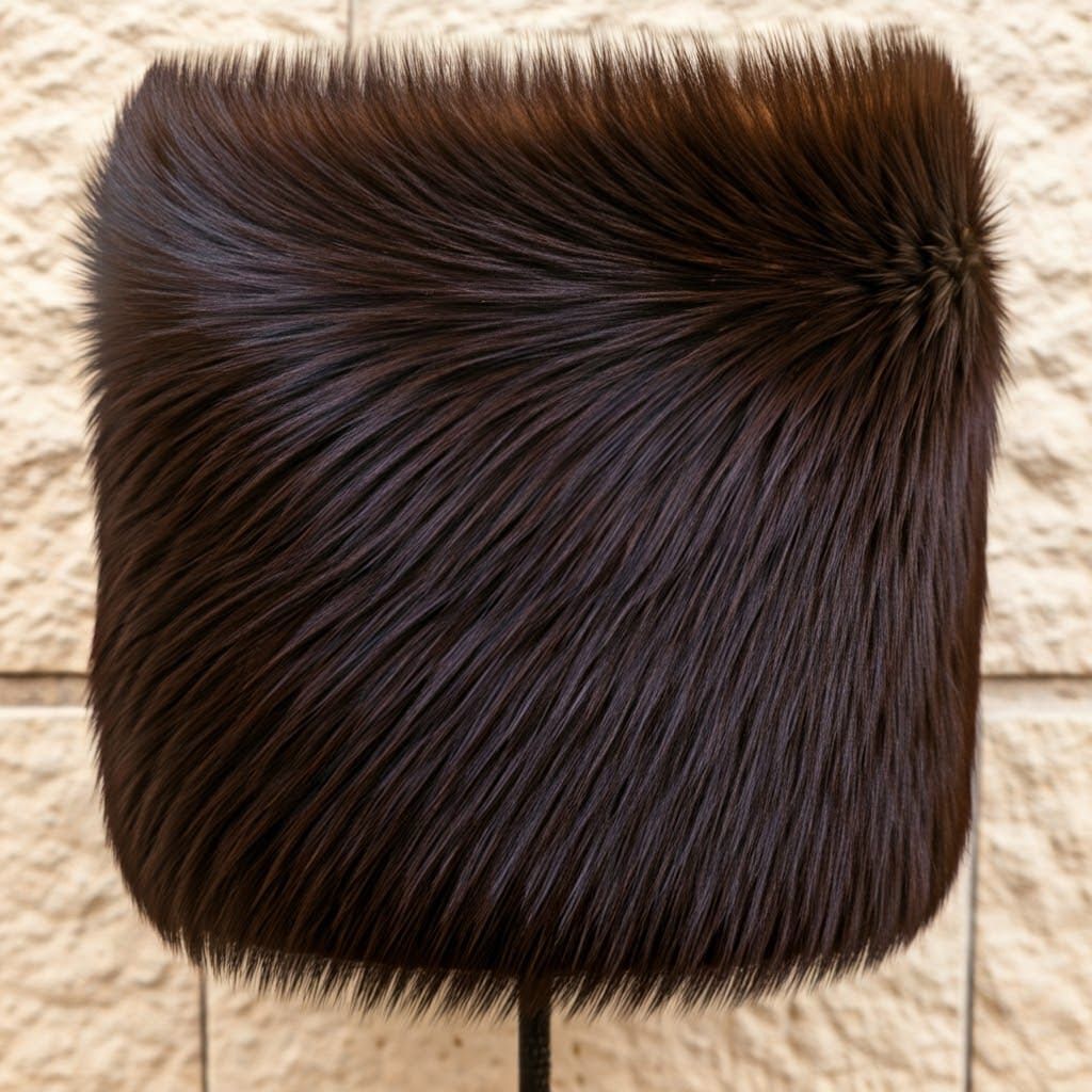 Modern Israeli Shtreimel in Dark Fur