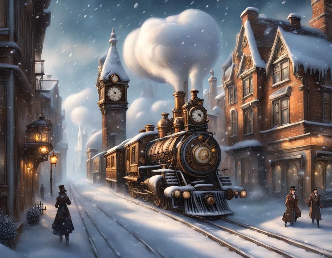 Steampunk winter wonderland