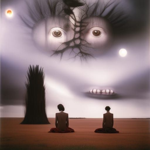 Surreal Kolossus: Dreamlike Stopmotion Cinema Photograph