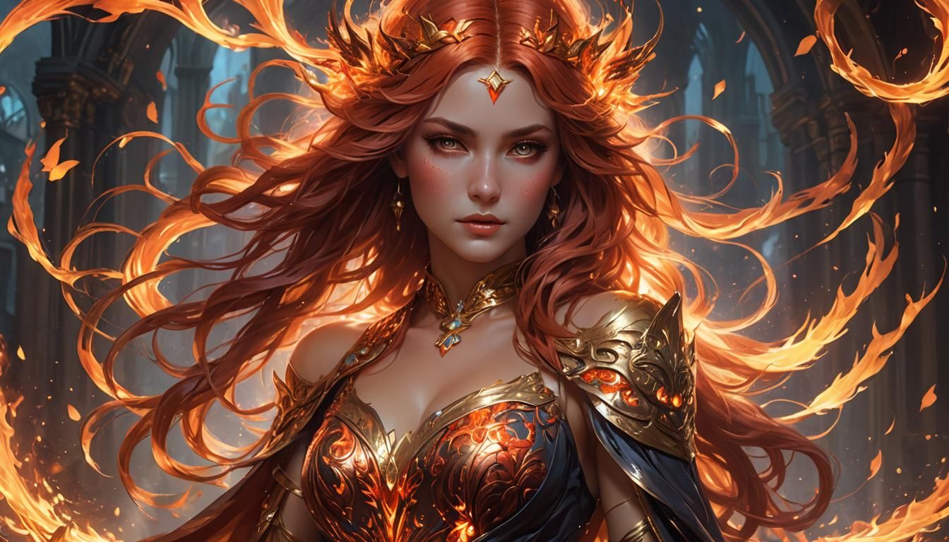 Fire Beauty  by @ImaginatorLucy