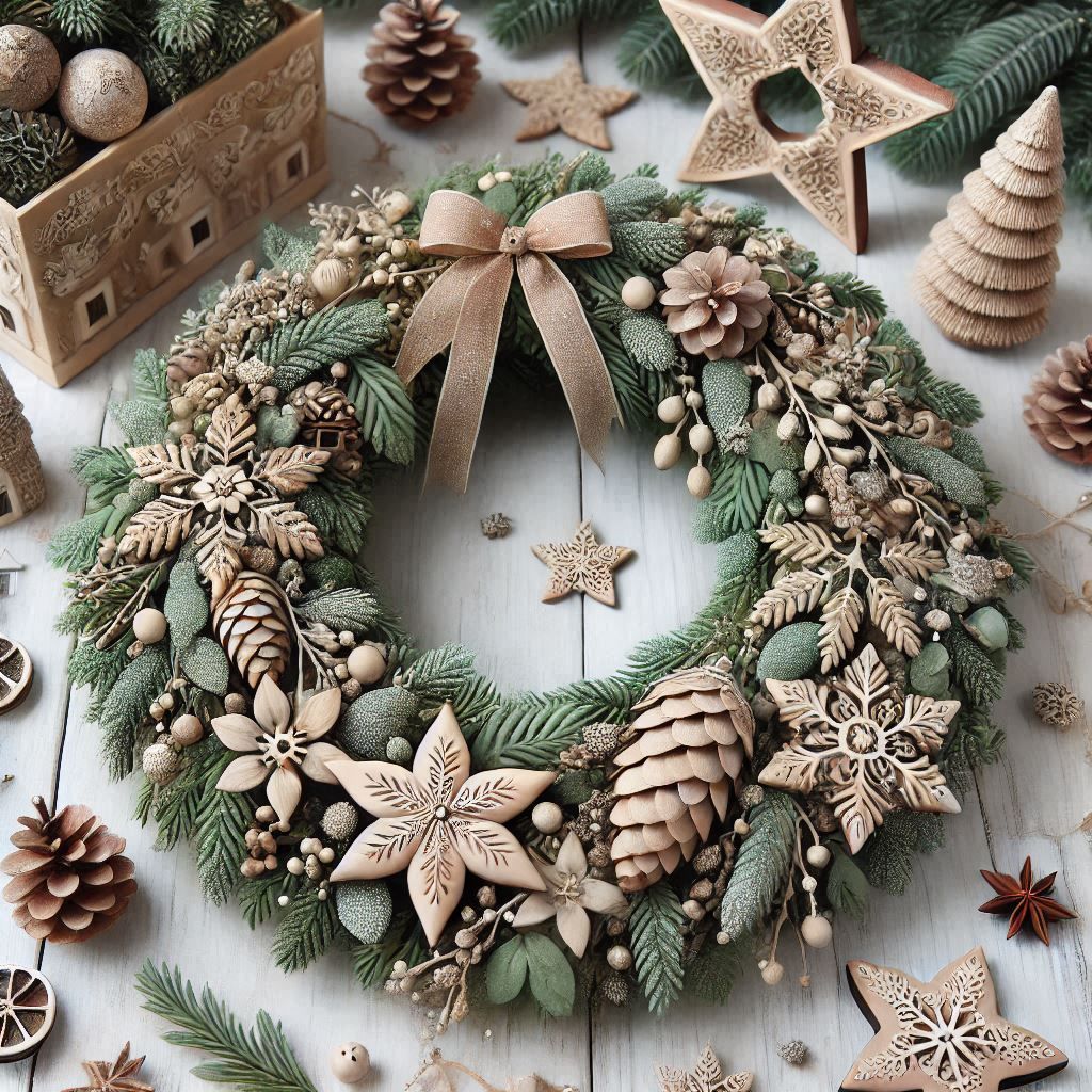 Another Papier-mâché Wreath