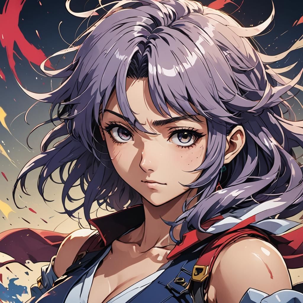 Chinese Man Eating Insects in Anime Style