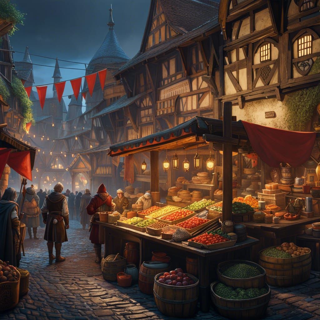 Medieval Market  by @KingD4le