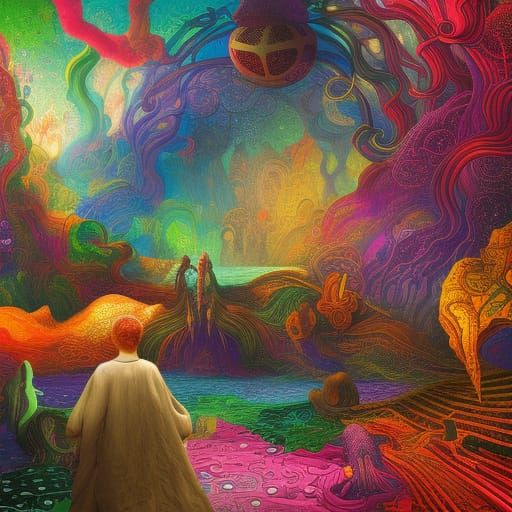 an illustration of what the inside of a human autistic mind ...