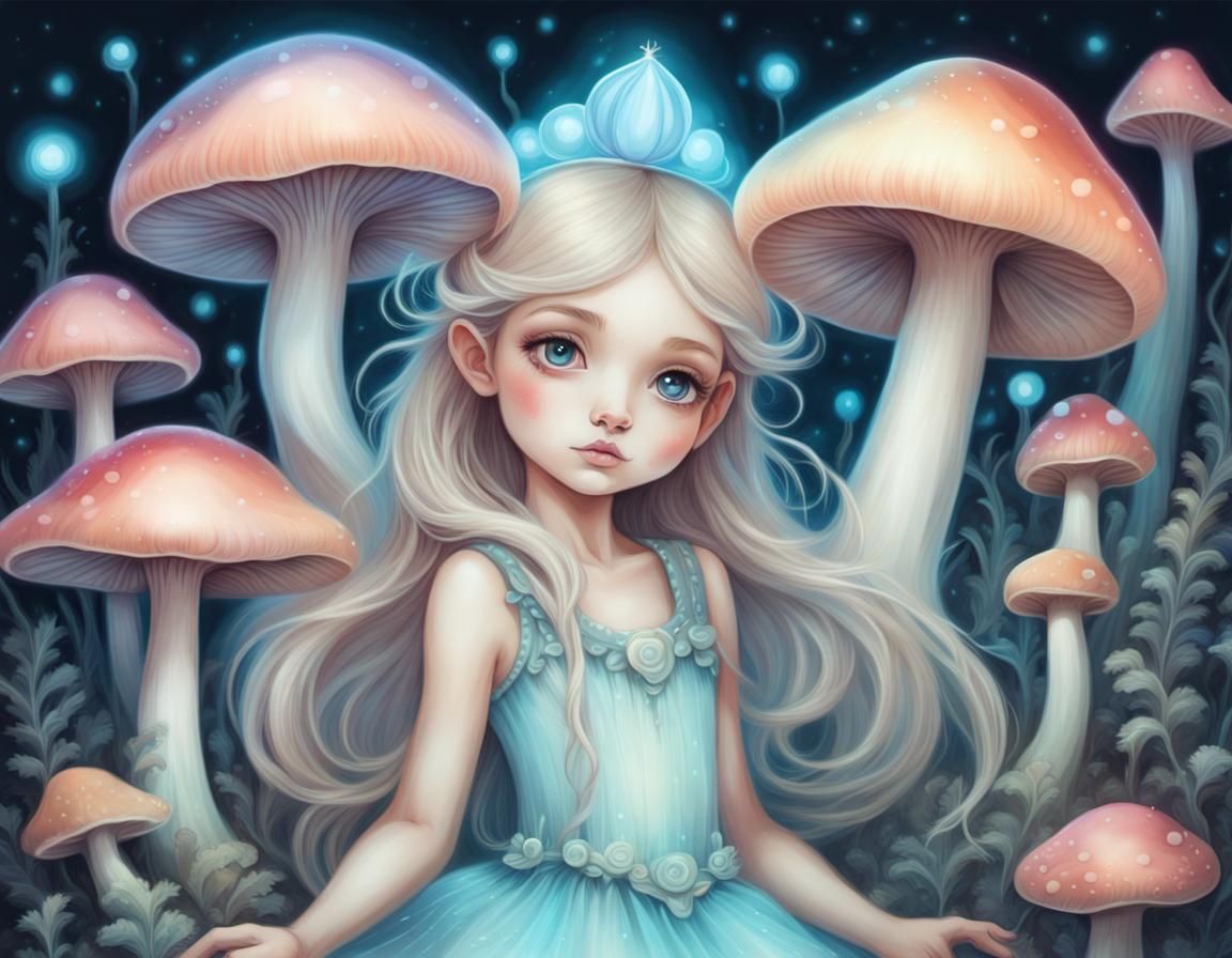 Mushroom Queen - AI Generated Artwork - NightCafe Creator