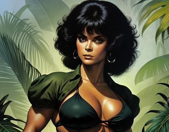 Adrienne Barbeau in the jungle