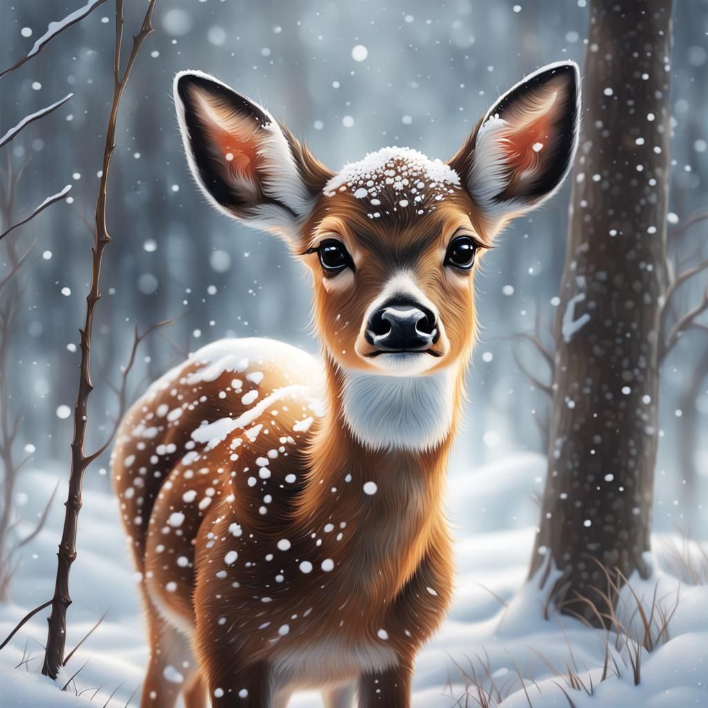 Beautiful Deer - AI Generated Artwork - NightCafe Creator