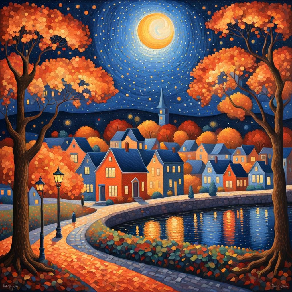 East Coast Town During Autumn  by @Nick