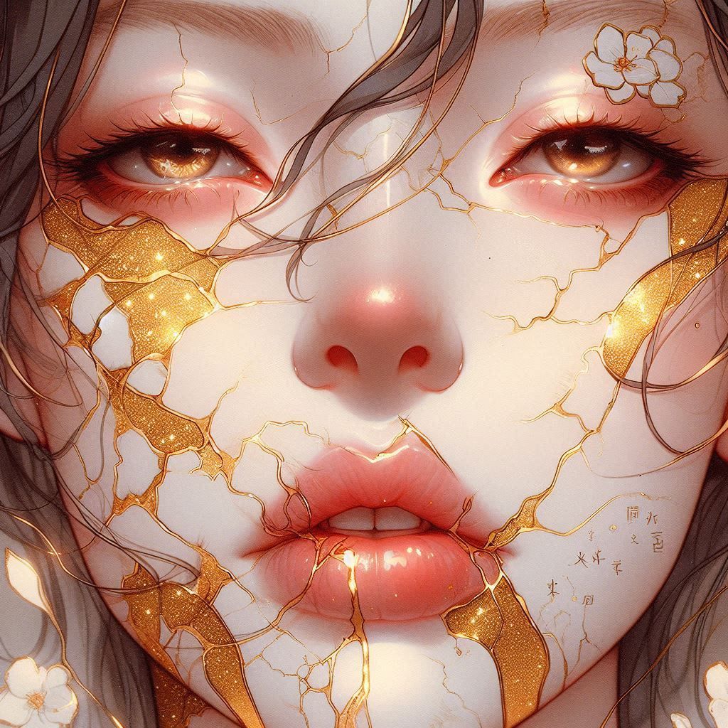 kintsugi portrait