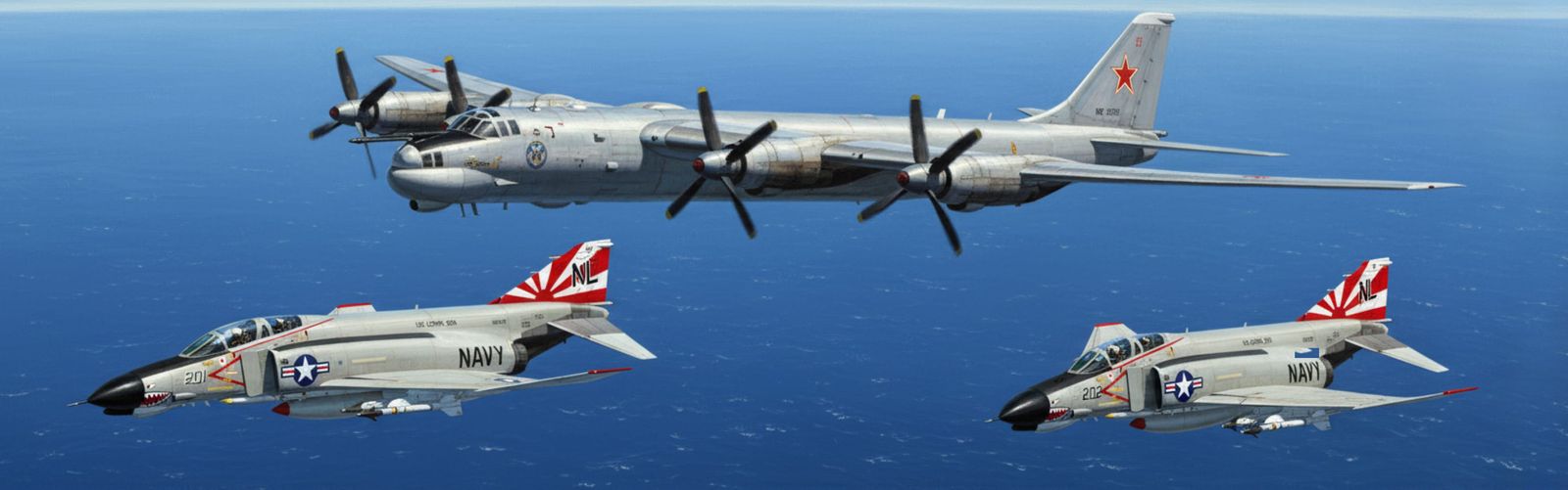 U. S. Navy F-4s: Hey there, Mr. Bear!