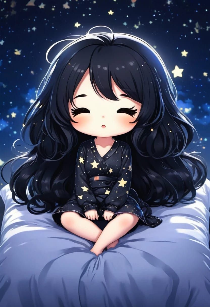 Sleeping 👩🏻🖤✨💤😴🌙