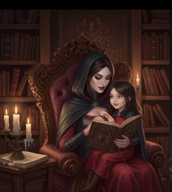 Serana the Vampire and her daughter Raven