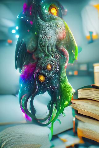 "Cthulhu reads self help"