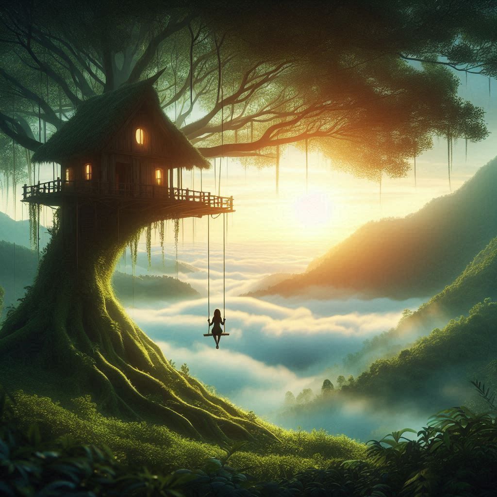 Chasing the sunset, one swing at a time.