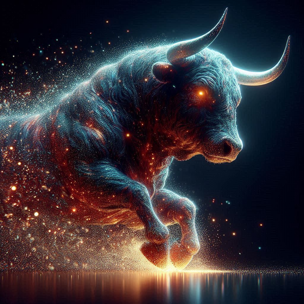 Glowing bull