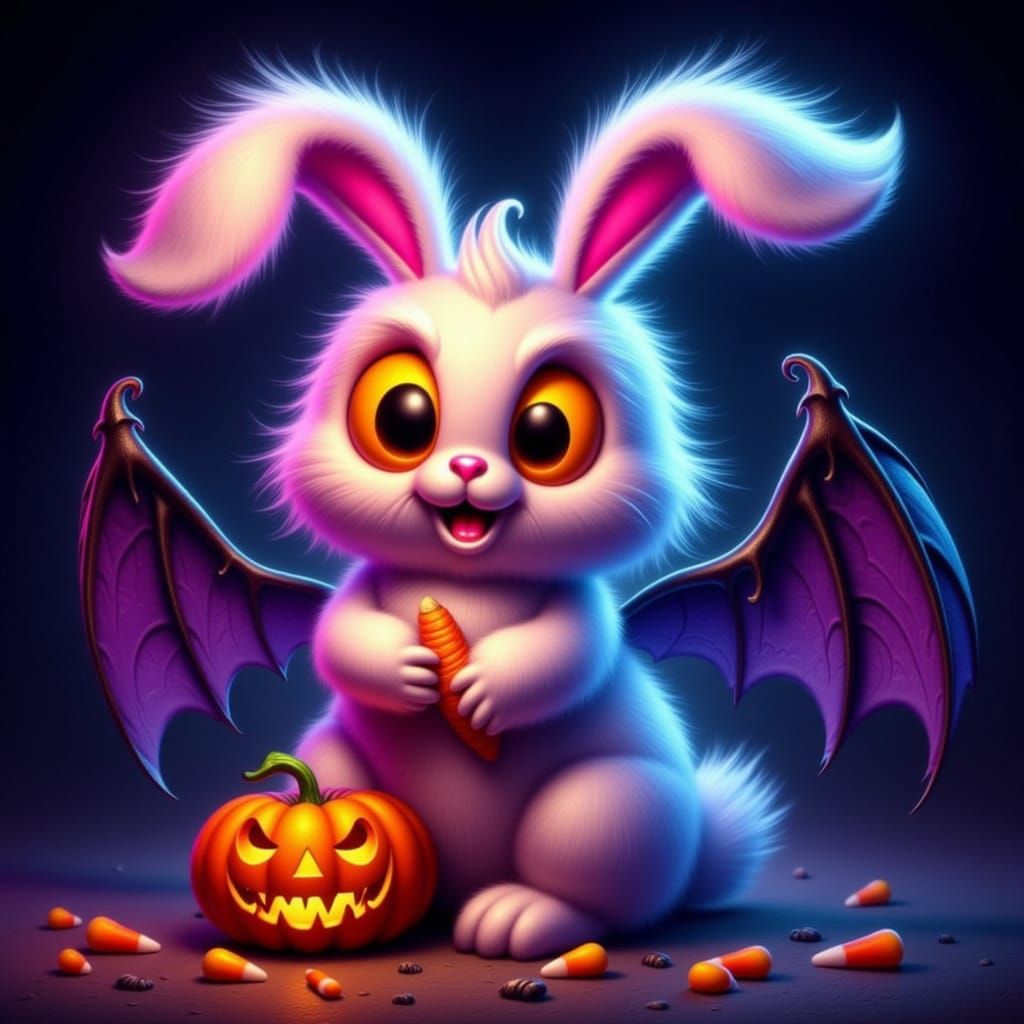 Halloween Easter Creature Hybrids <lora:HallowFalls:1.0>