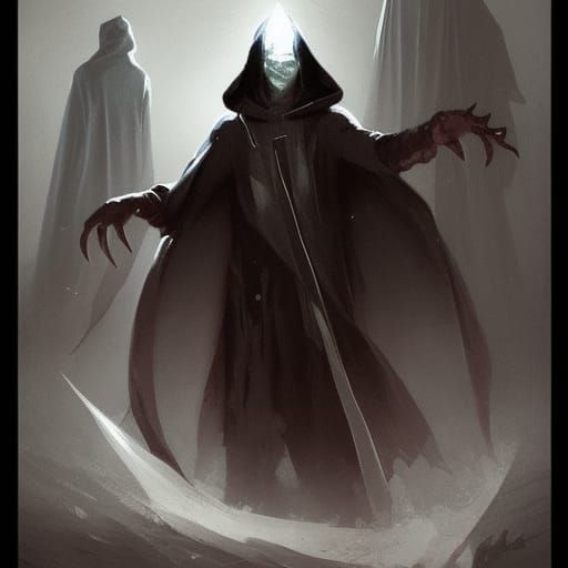 hooded and robed eldritch cultist - AI Generated Artwork - NightCafe ...