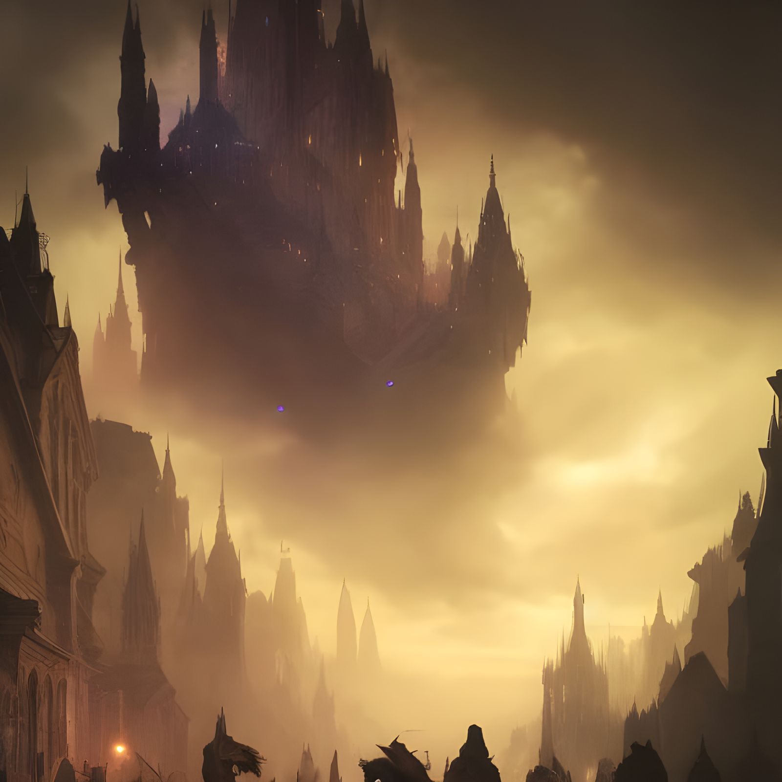 Unseen University rises out of the mists of Ank-Morporkh