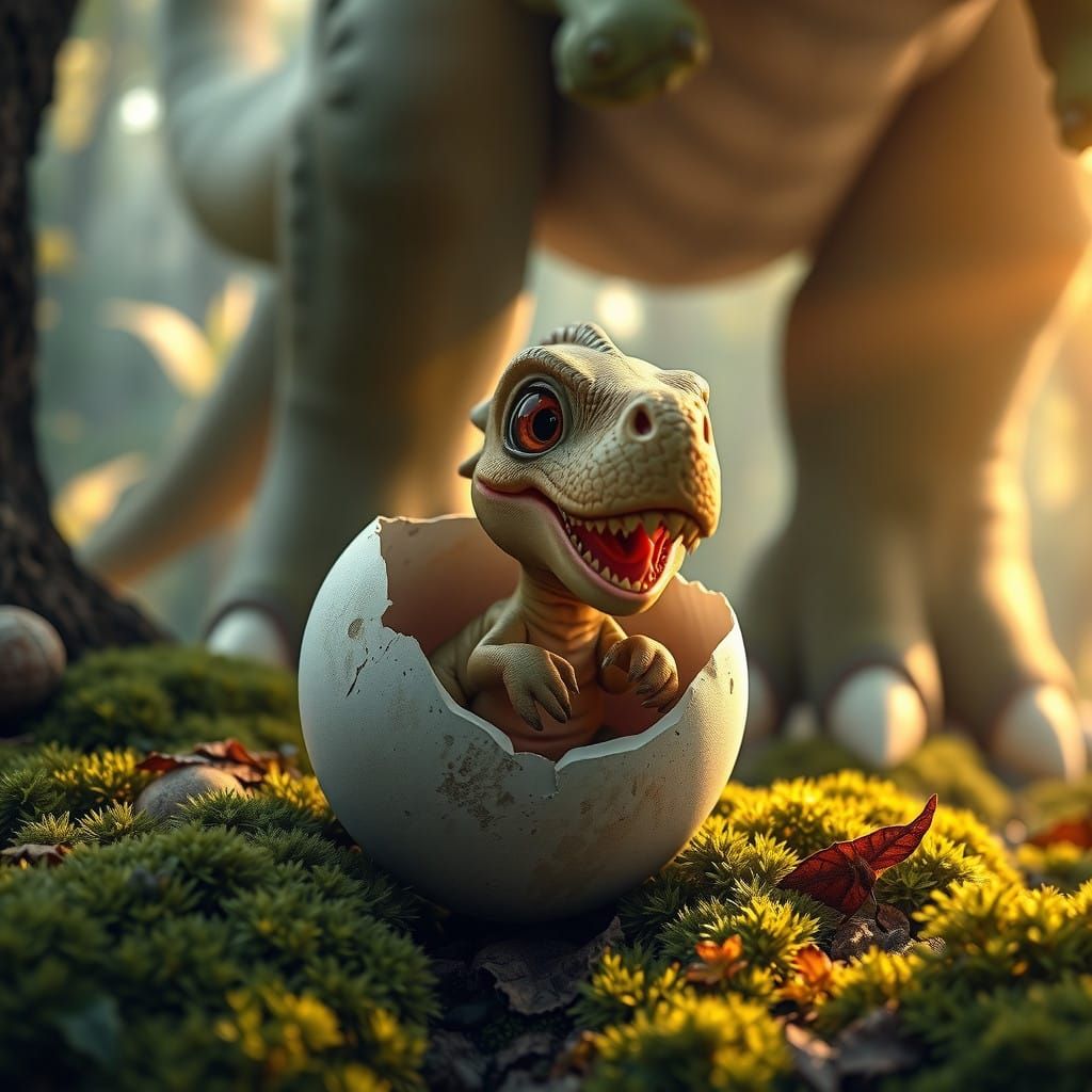 Baby dinosaur  by @Sherkhal