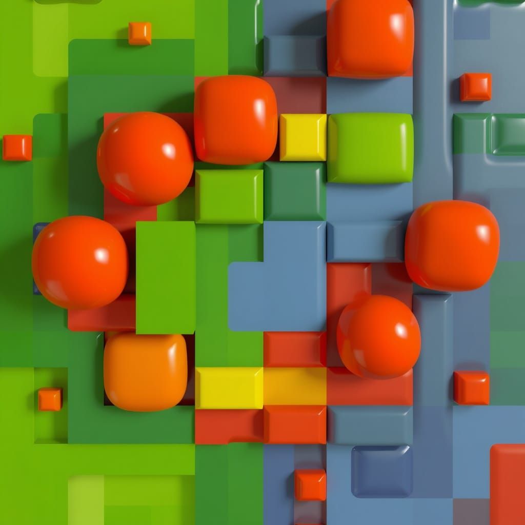 A Futuristic Cityscape in Neon Lights