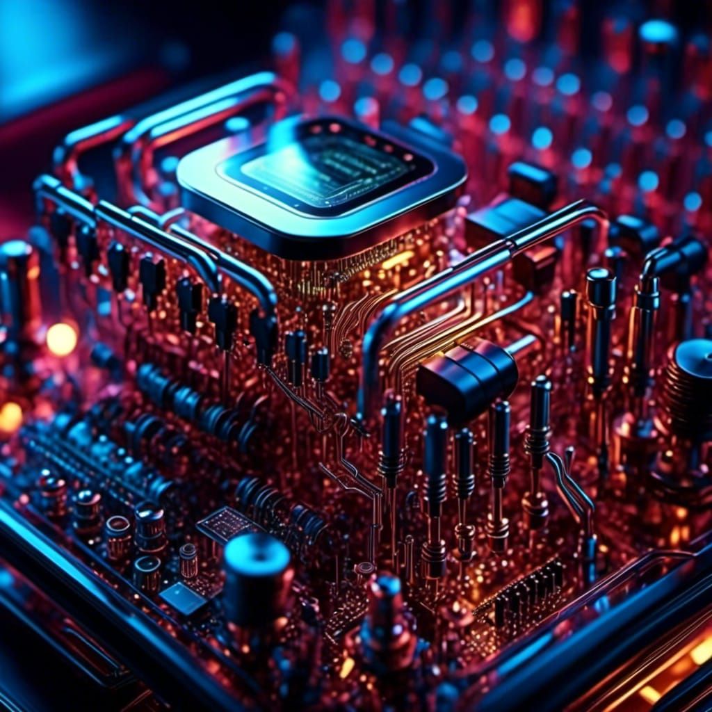 extreme close-up, <lora:Cybernetics:1.0> a cyber computer screen