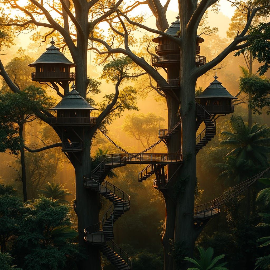 Tanzure Forest Architecture  by @SidLee