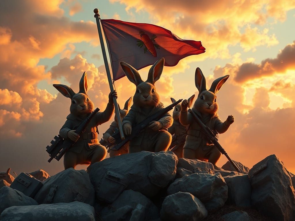 Bunwards to Victory!  by @Thordis Alfstein