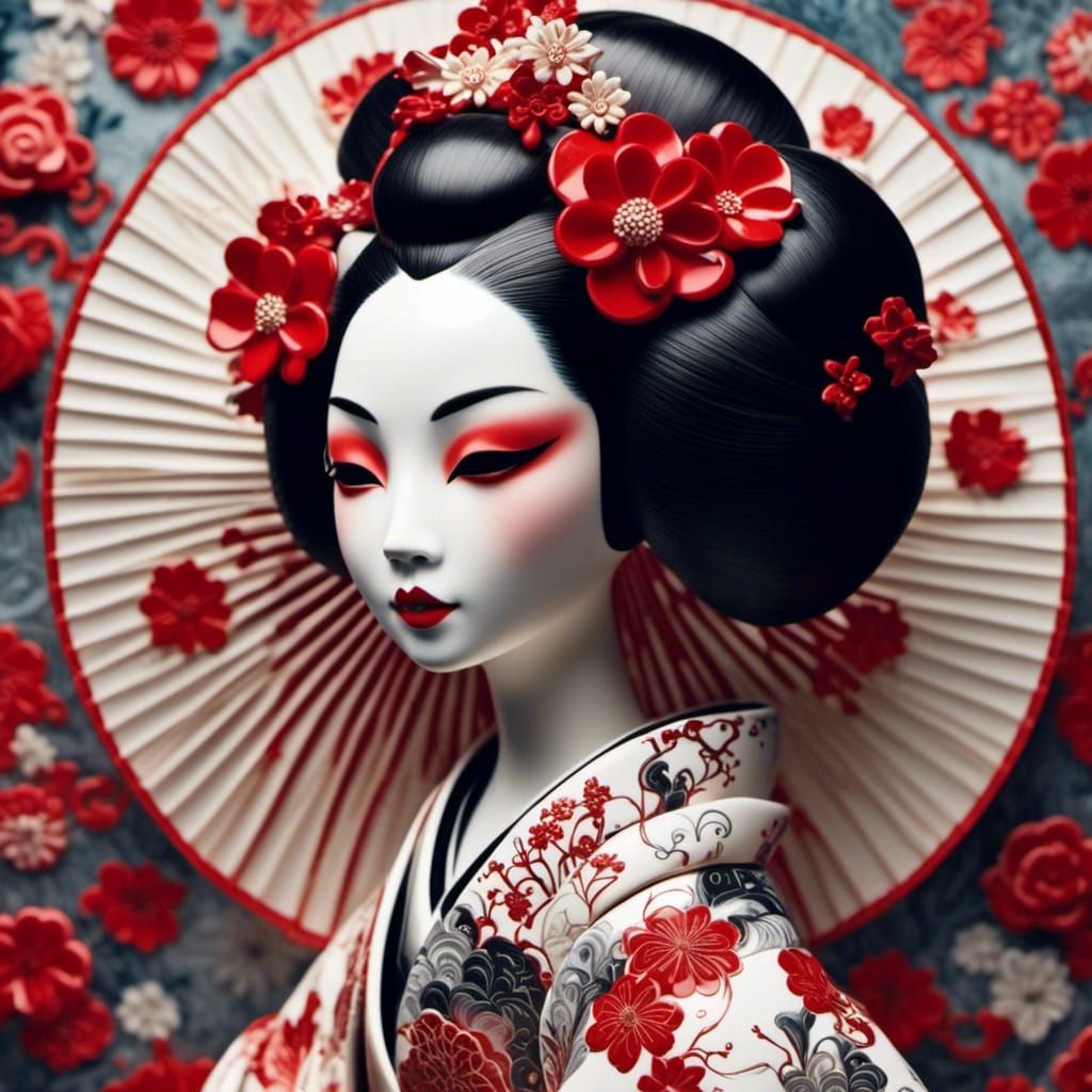 <lora:My Precious:1.0> Beautiful geisha 