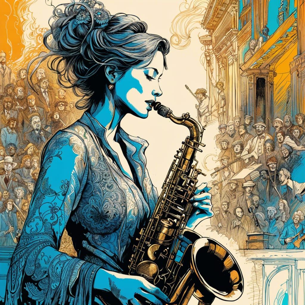 Playing for the People  by @Struggling with Existence