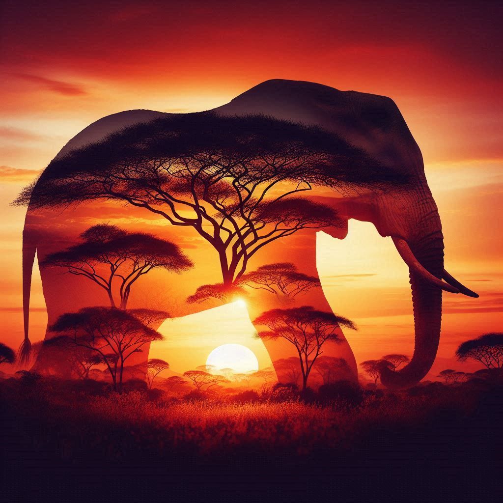 double exposure beautiful fantasy portrait landscape..