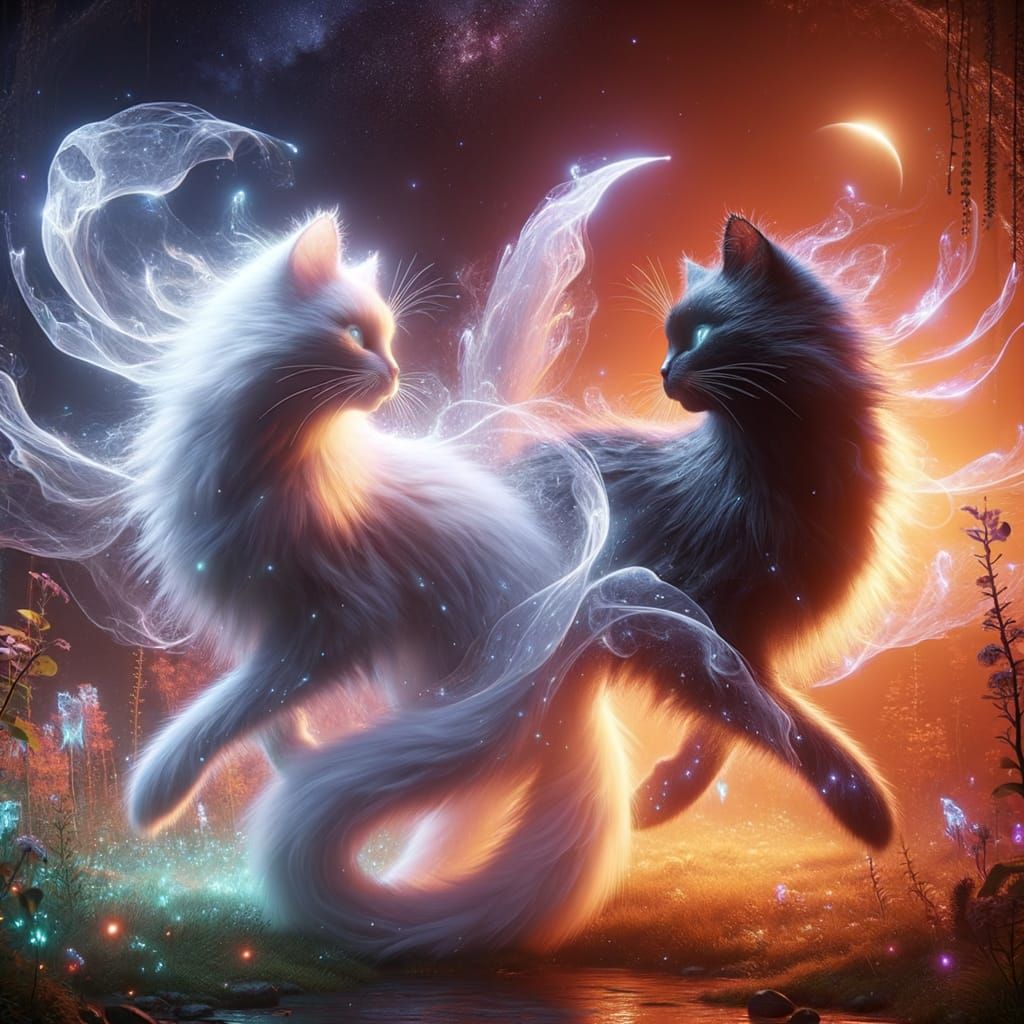 Sky Cats - Light and Shadow 