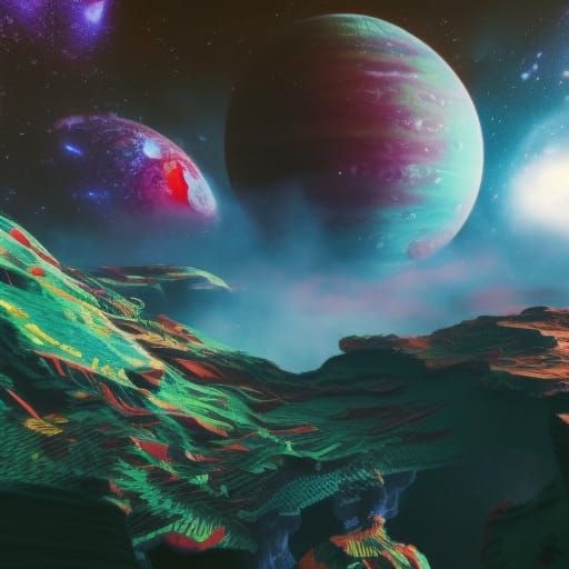 Exploring galaxies intricately detailed hyperdetailed Unreal Engine deep color sharp focus colorful beautiful ...  by @Plumcell