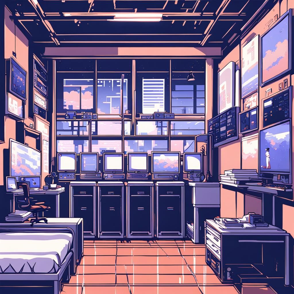 8 bit bedroom - Private Science Lab - AI Generated Artwork - NightCafe ...