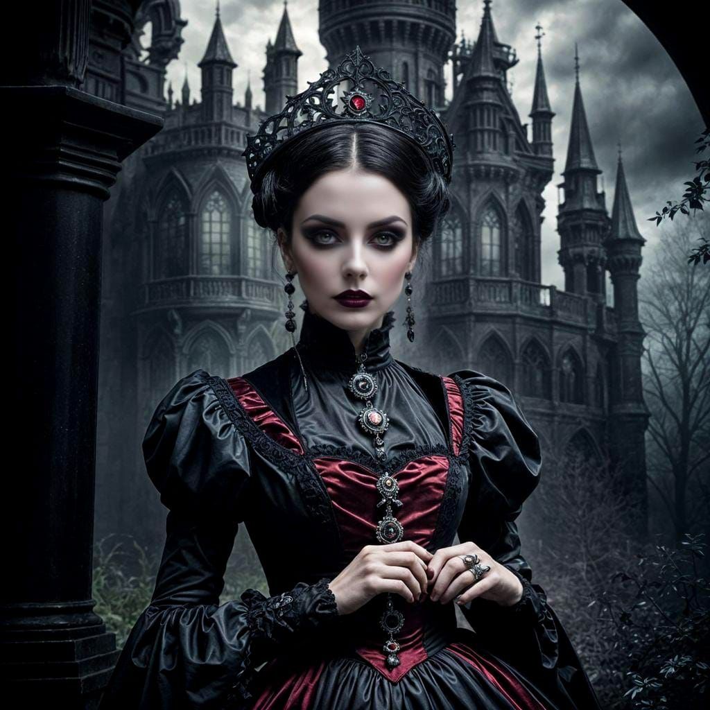 Gothic vampire queen  by @That cinema teacher