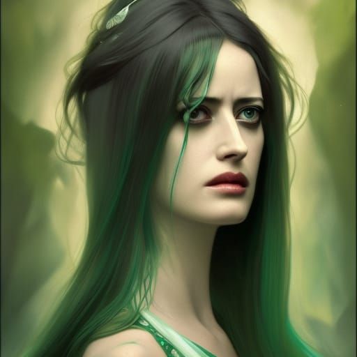 Eva Green looks a little Jaded