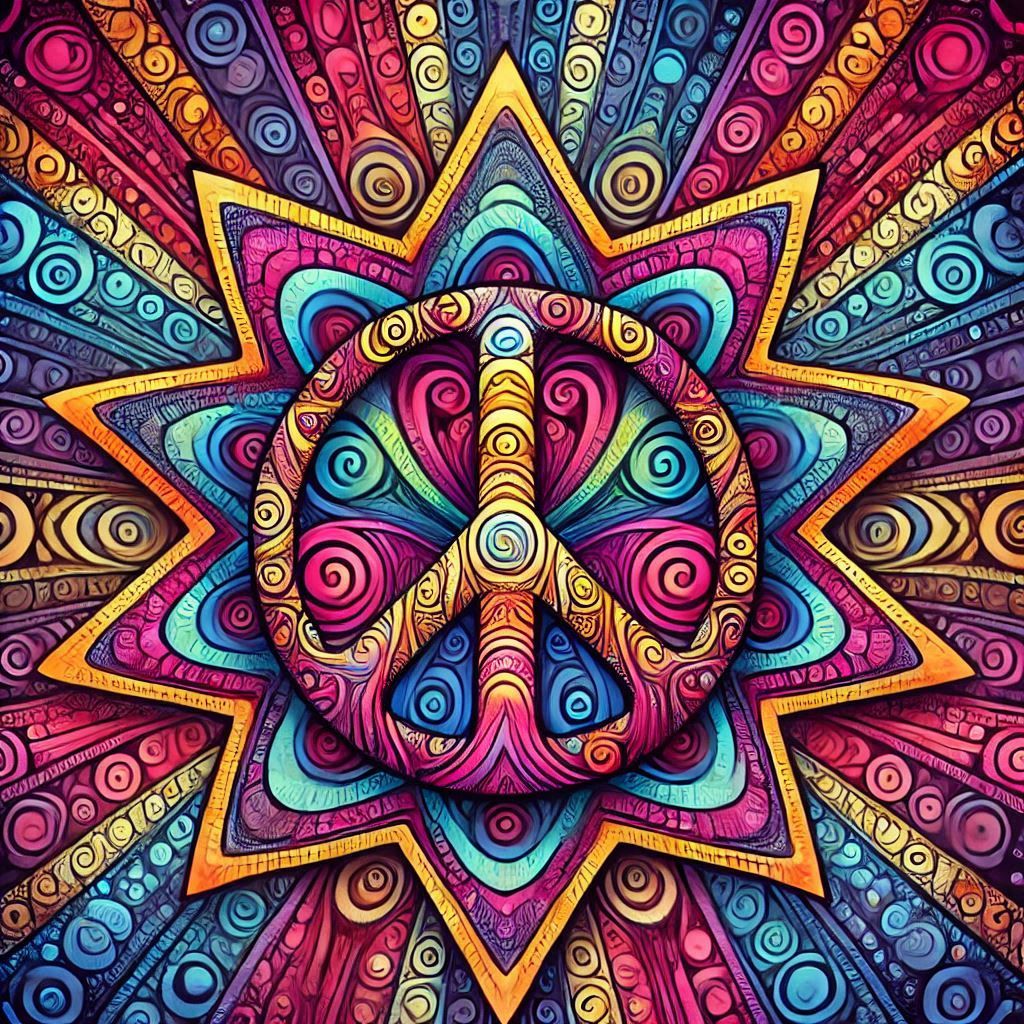 Psychedelic Peace Sign