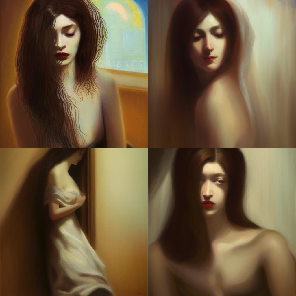 the i love you song, melancholy veiled woman