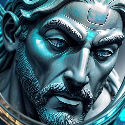 (Hyper-realistic digital artwork:1.5) (Close-up shot:1.3). A...