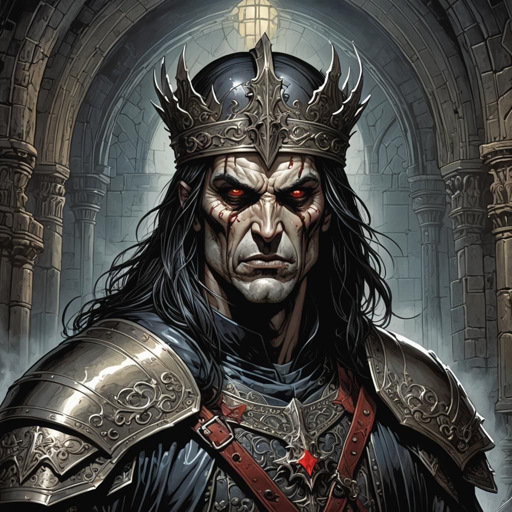 ruthless medieval vampyr warlord in medieval times