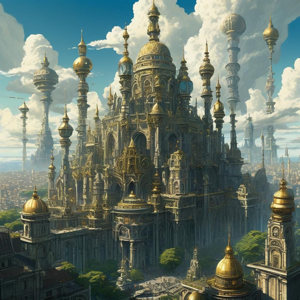 Ornate Spires of Tartaria: A Cinematic Concept Art