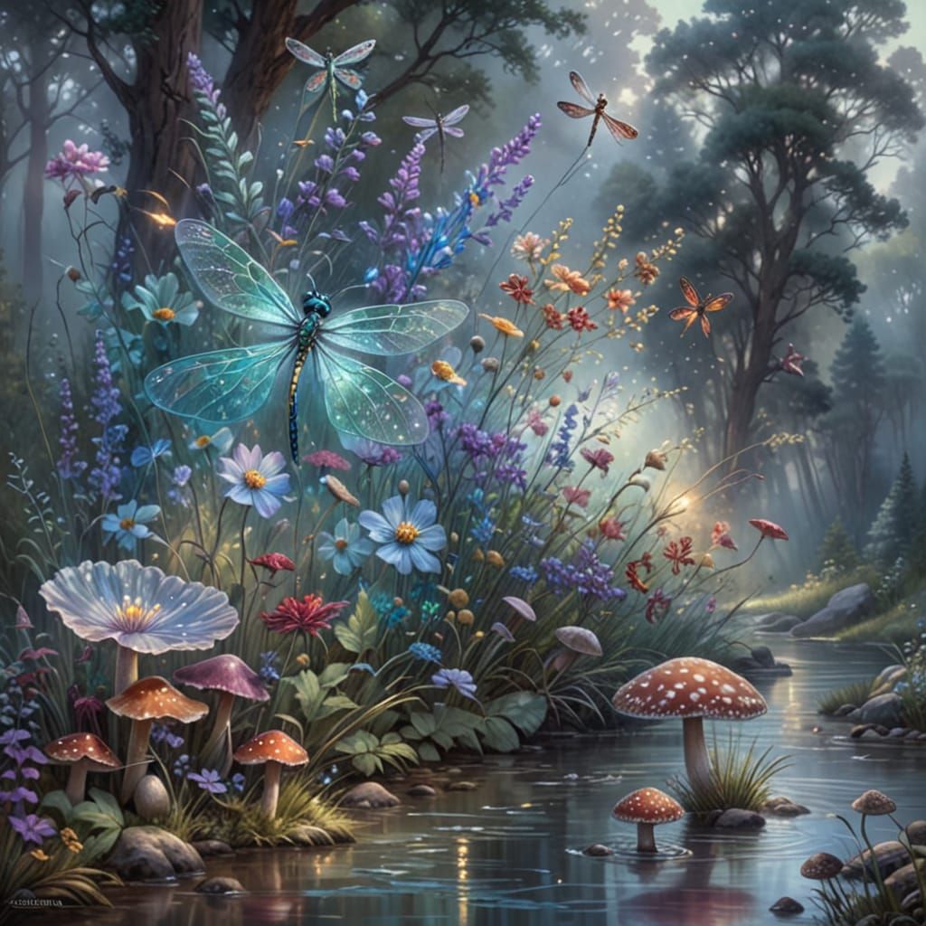 Impressionist River Meadow 🌸💧#2