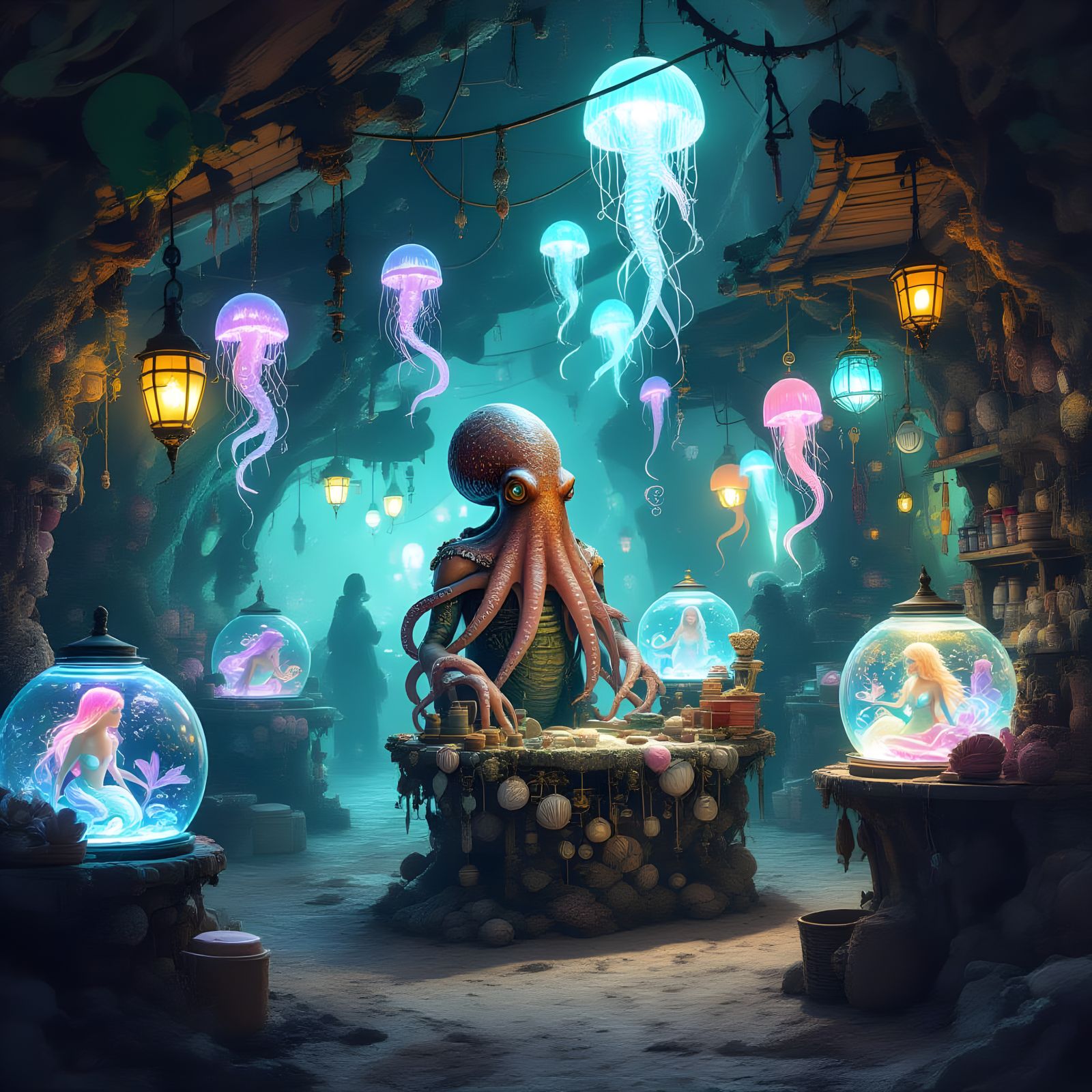 Gallimaid 4 - Octavio, Mermaid seller  by @BM