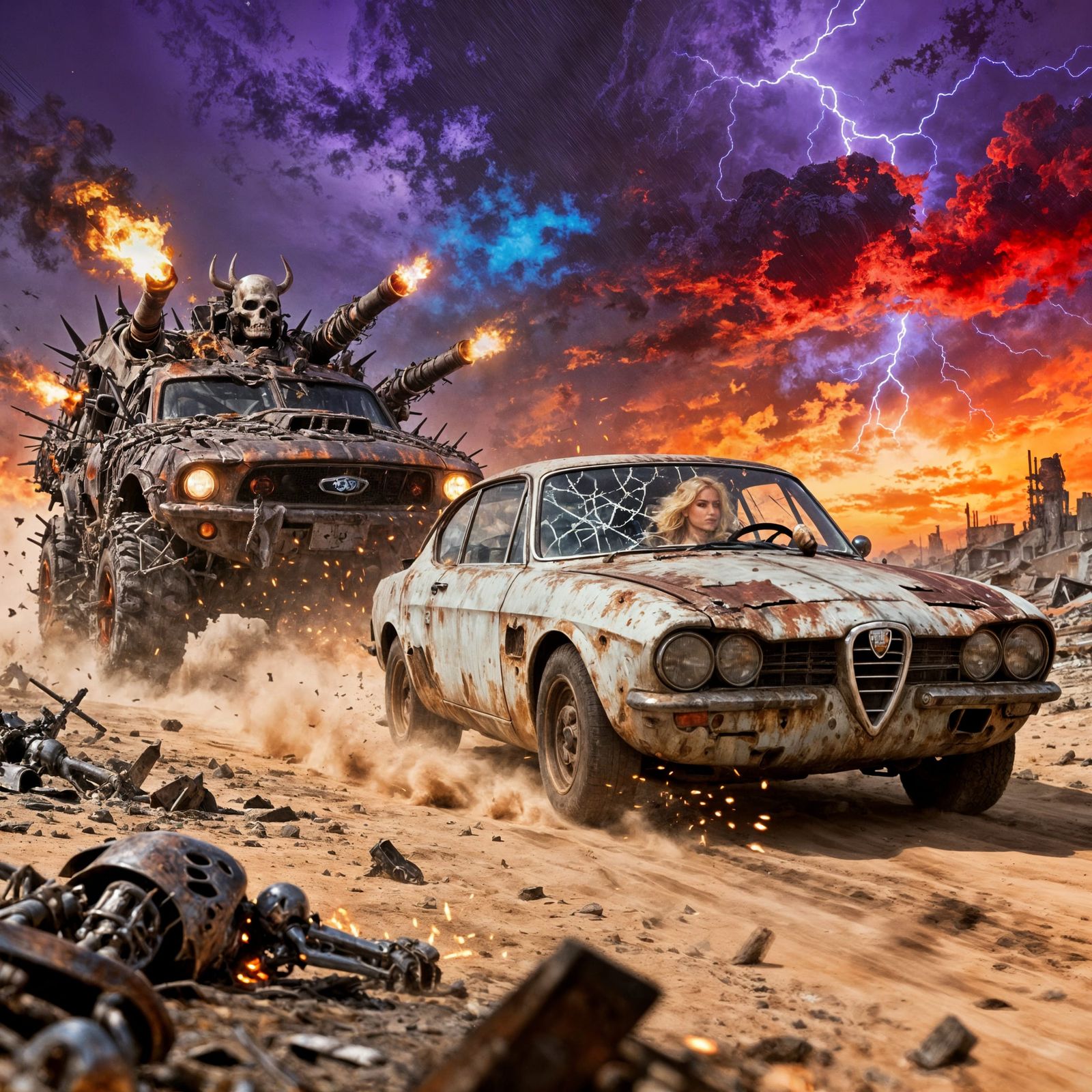 Post-apocalyptic road rage.