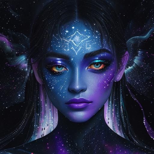 The One Woman Constellation - AI Generated Artwork - NightCafe Creator