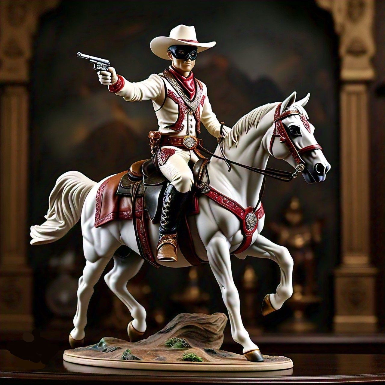 A fiery horse with the speed of light, a cloud of dust, and a hearty "Hi Ho Silver"