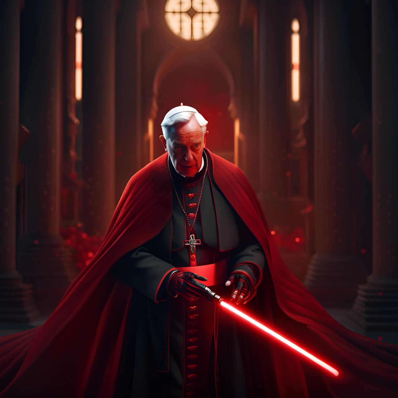 The Pope As A Sith Lord Ai Generated Artwork Nightcafe Creator