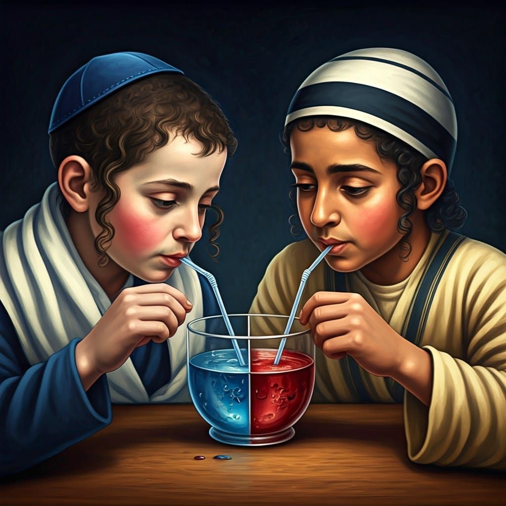 Surreal Jewish-Egyptian Unity in a Shared Cup